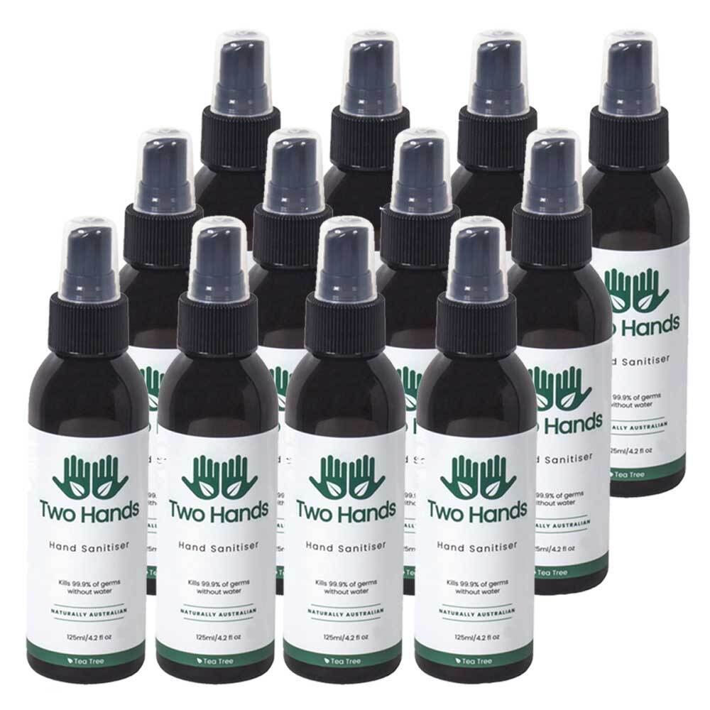 12PK Two Hands 125ml Hand Sanitiser Mist Spray