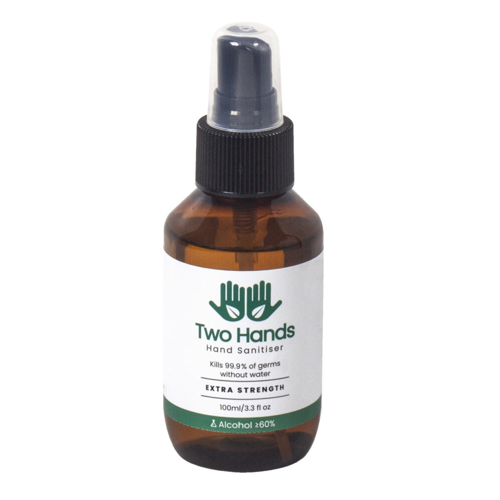 3PK Two Hands 100ml Hand Sanitiser Mist Spray Extra Strength