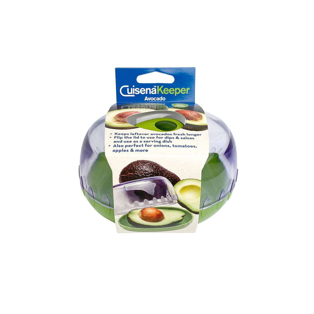 3PK Cuisena 12.5cm Plastic Fresh Avocado Keeper Pod - Green