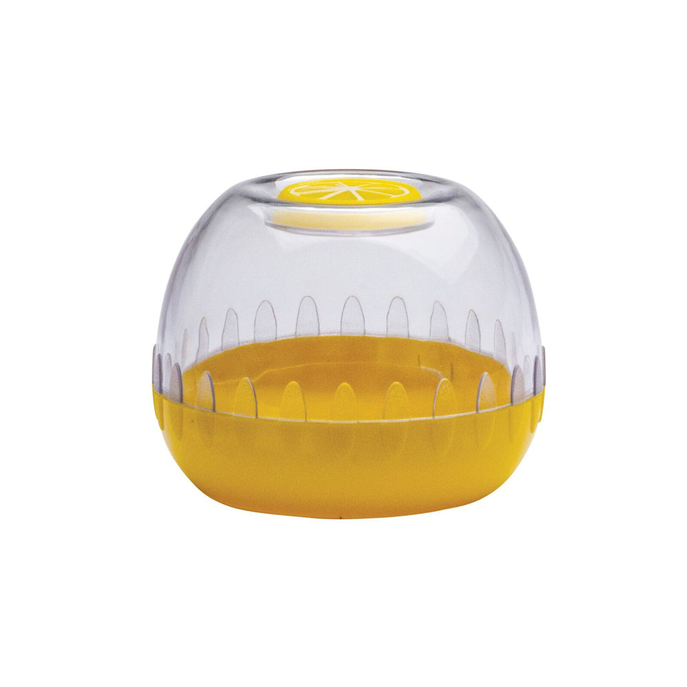3PK Cuisena 8.5cm Plastic Fresh Citrus Keeper Pod - Yellow