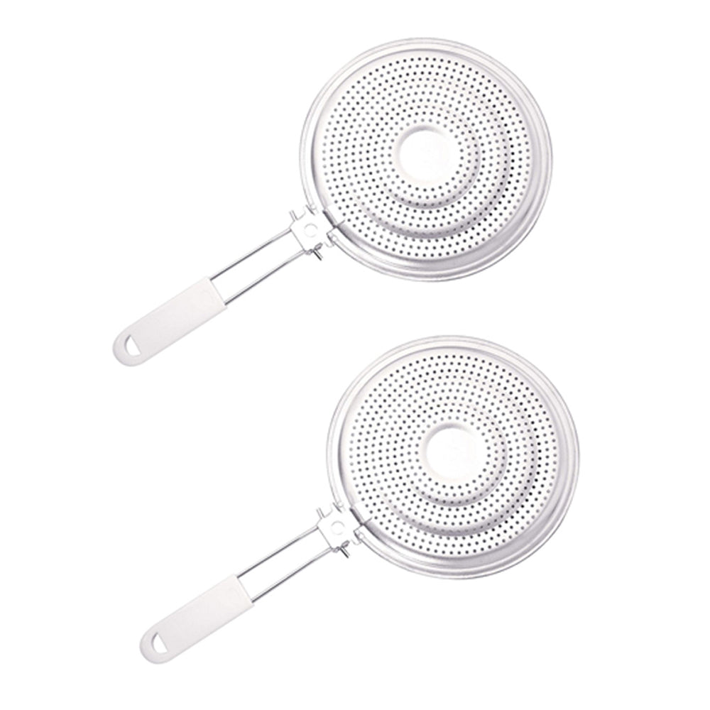 2PK Cuisena Aluminium Heat Flame Diffuser For Stovetop - Silver