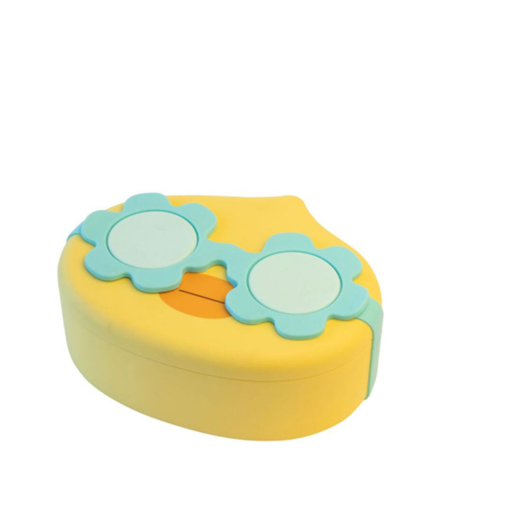 2PK Cuisena Plastic Ducky Lunch Box Container 16x13cm - Yellow
