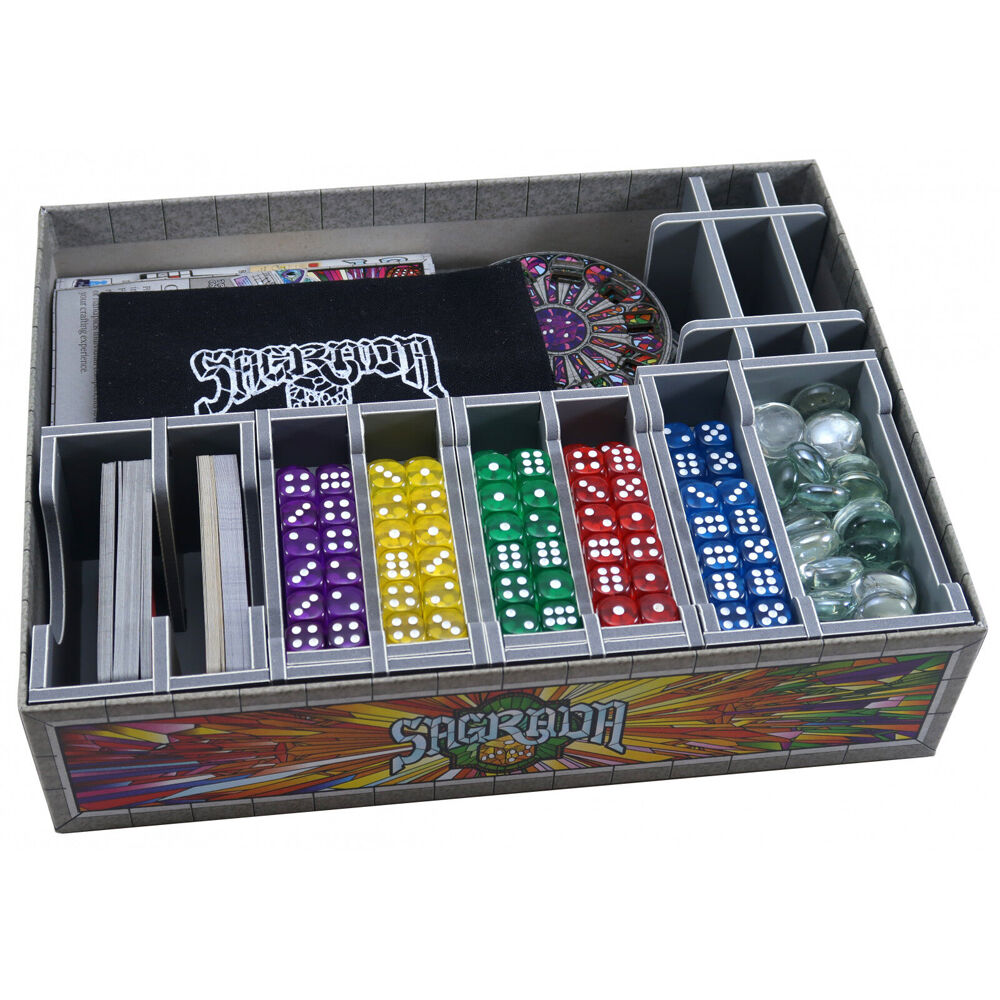 Folded Space Game Box Inserts Organiser For Sagrada RPG