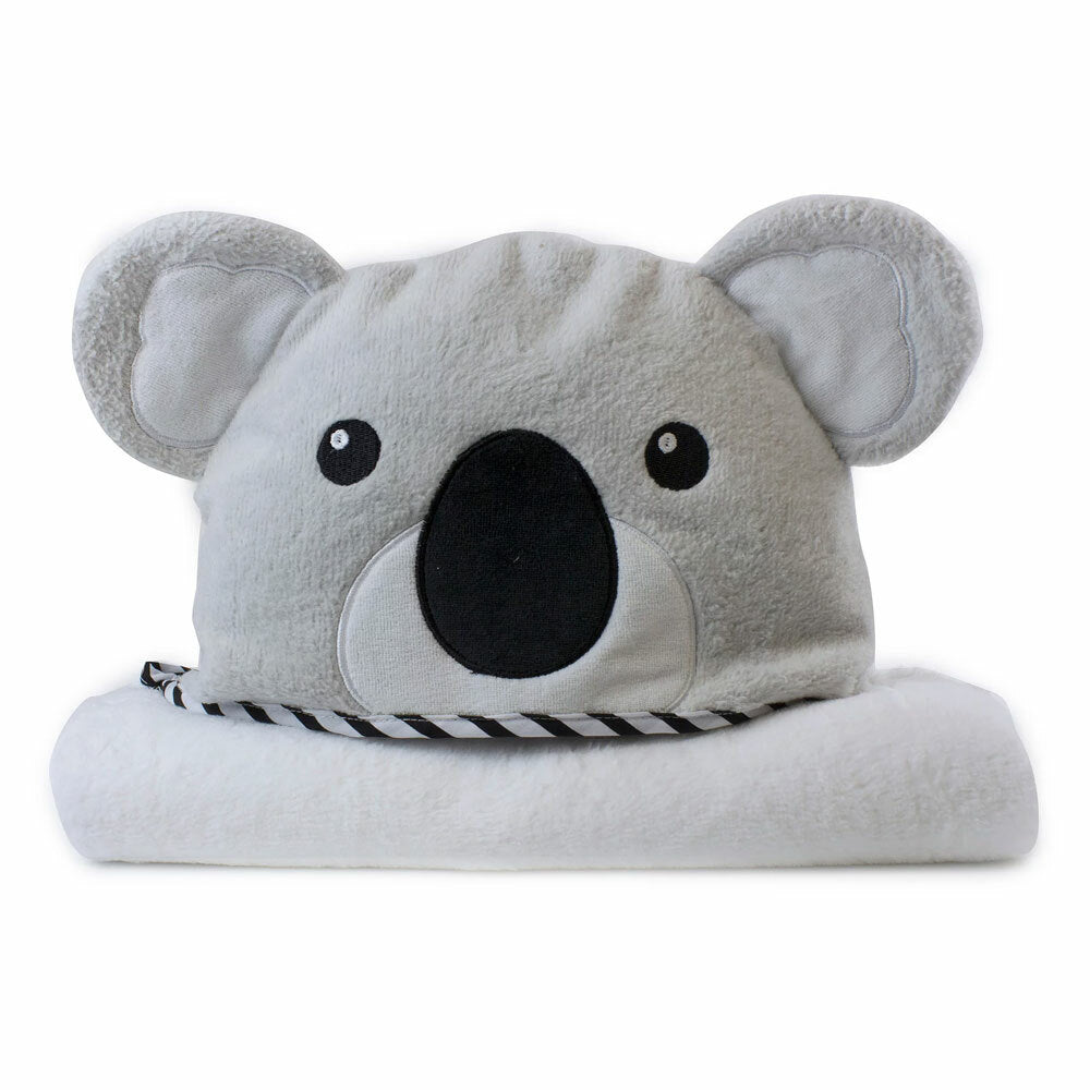 2PK Bubba Blue Aussie Animals Koala Novelty Hooded Bath Towel