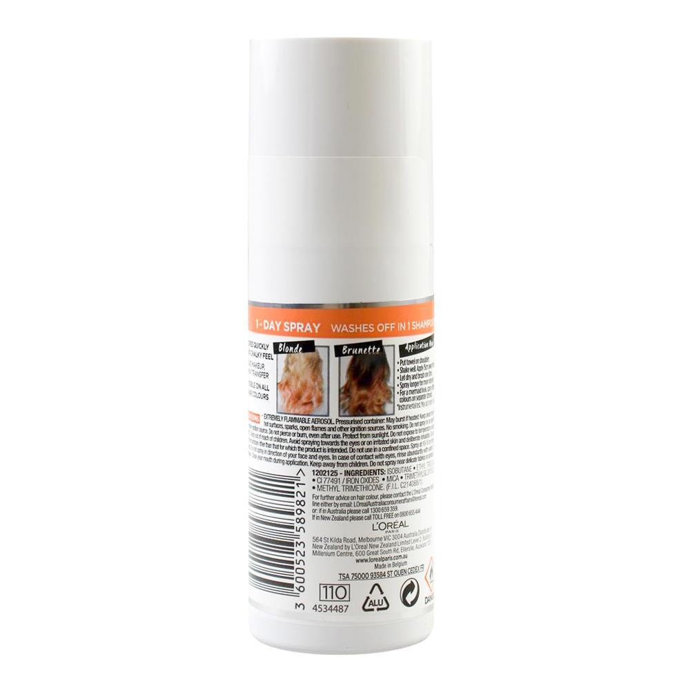 3PK Loreal Paris Colorista Hair Spray 1 Day Colour 75ml - Rosegold Hair