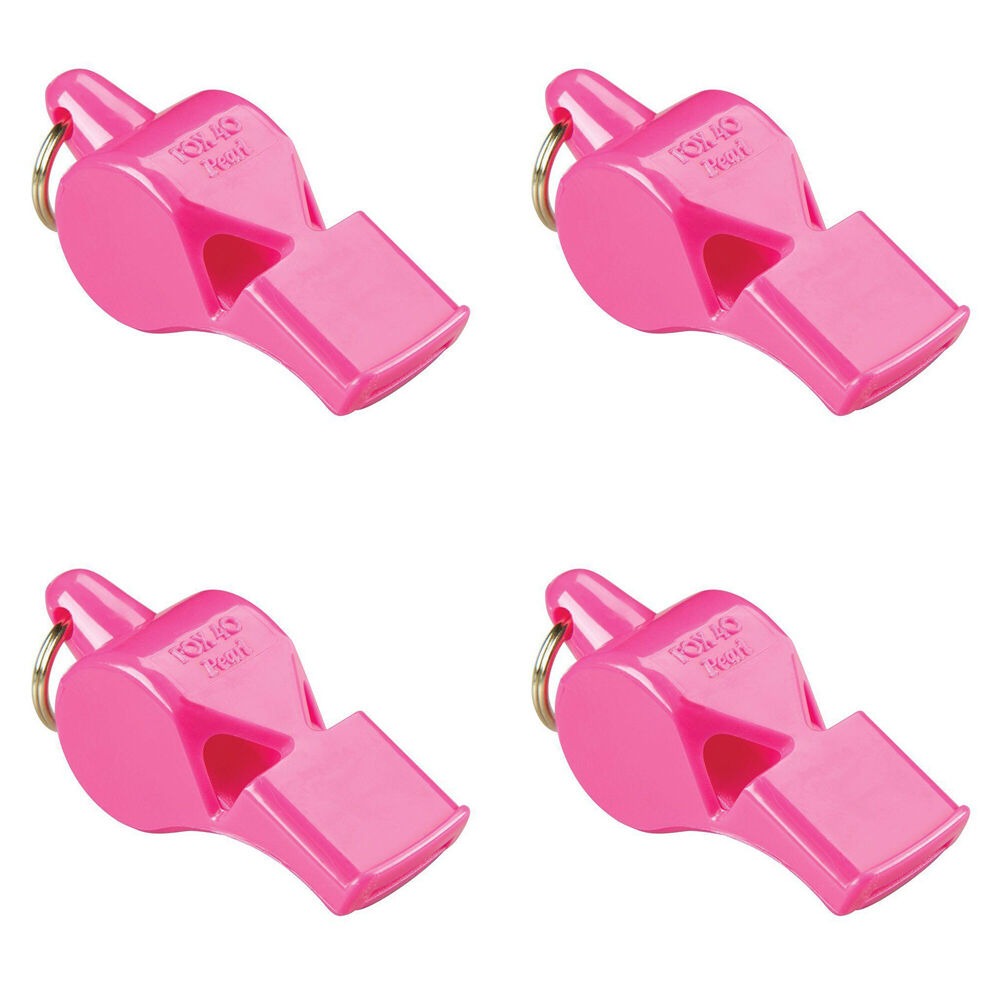 4PK Fox 40 Summit Pearl Whistle Outdoor Sports Accessory Pink