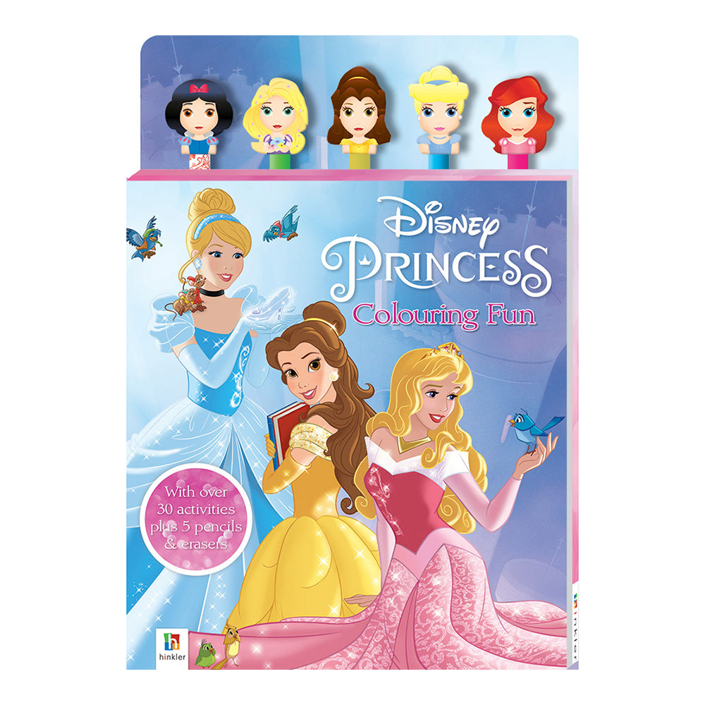 3PK Inkredibles Disney Princess 5-Pencil & Eraser Activity Set Kids 3-6y