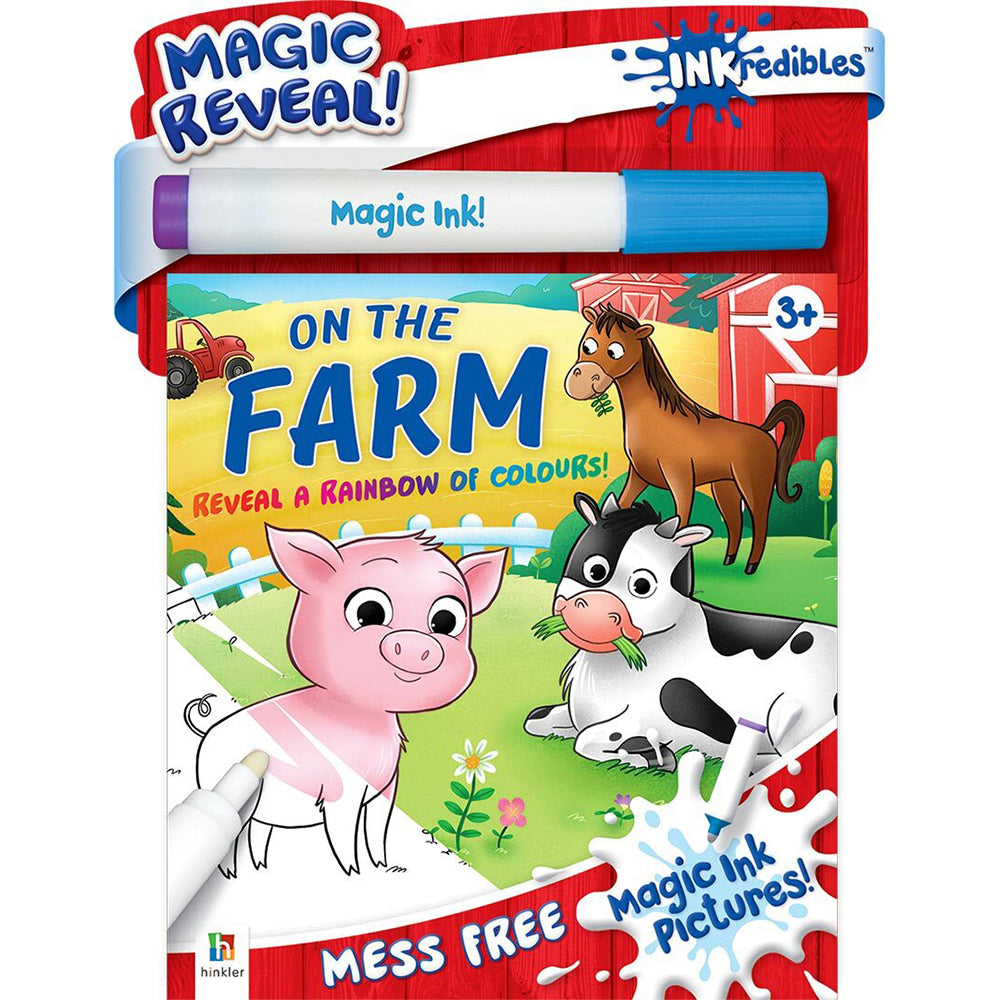 4x Inkredibles: Magic Ink Pictures On the Farm Activity Kit 3y+