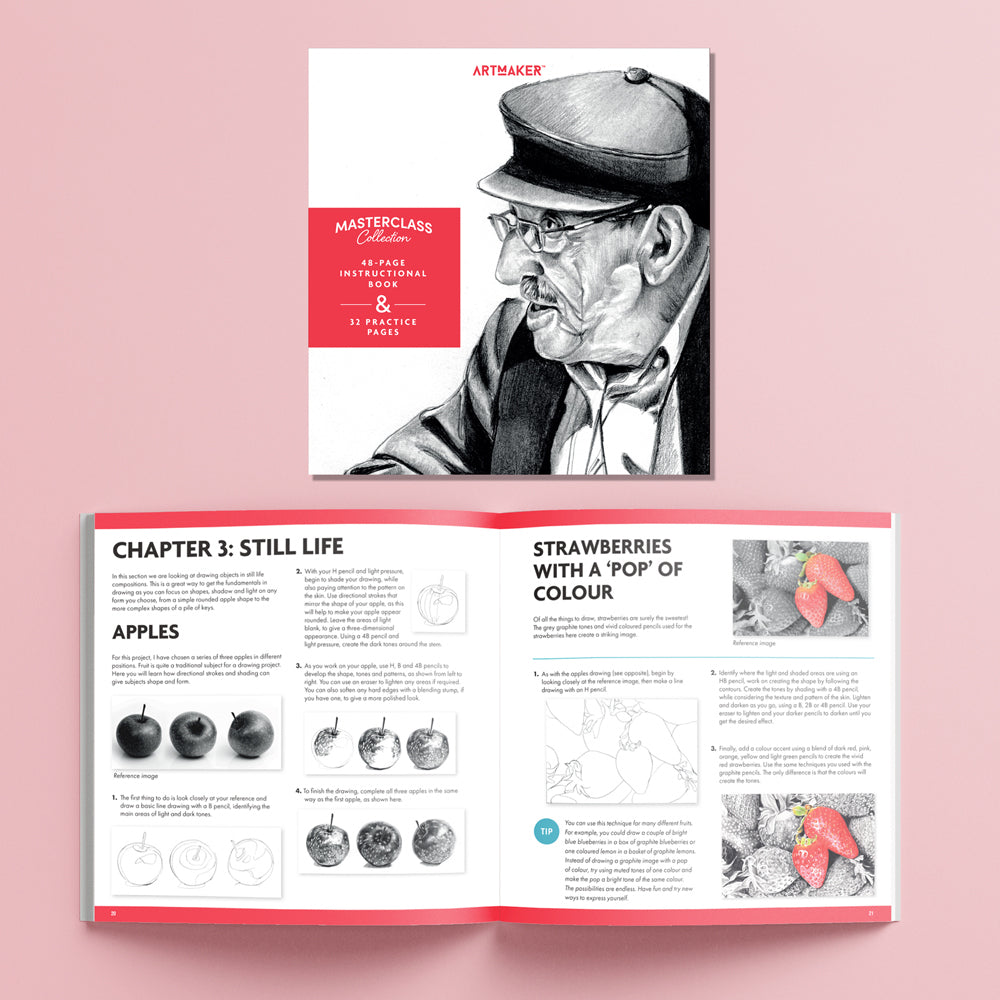2PK Art Maker Portrait Masterclass Collection Drawing Adults Illustration