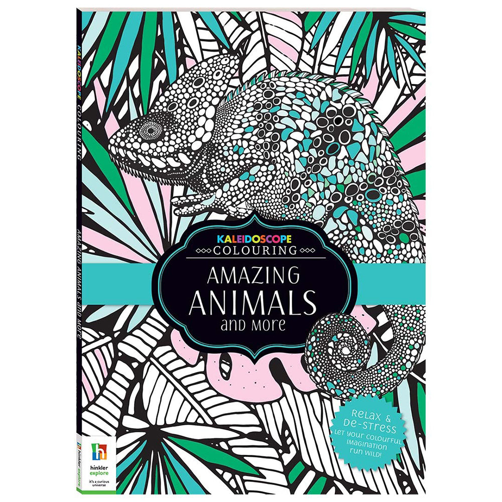 2x Kaleidoscope Colouring: Amazing Animals and More Book