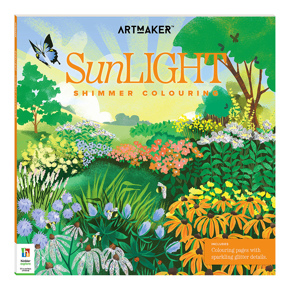 3PK Art Maker Sunlight Shimmer Colouring Activity Book Adult