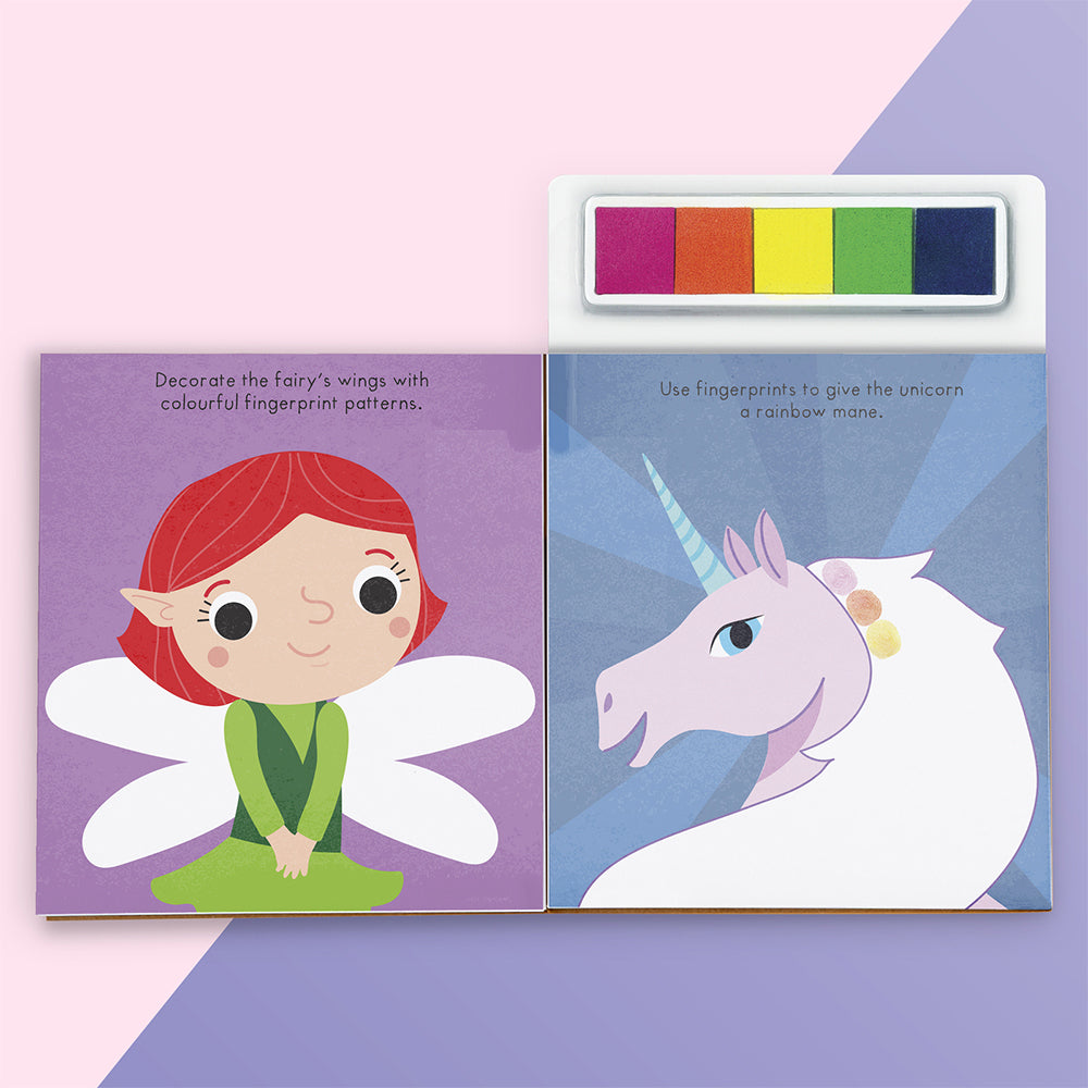3x Kaleidoscope Magical Rainbowland Finger Prints Kids Book 3y+