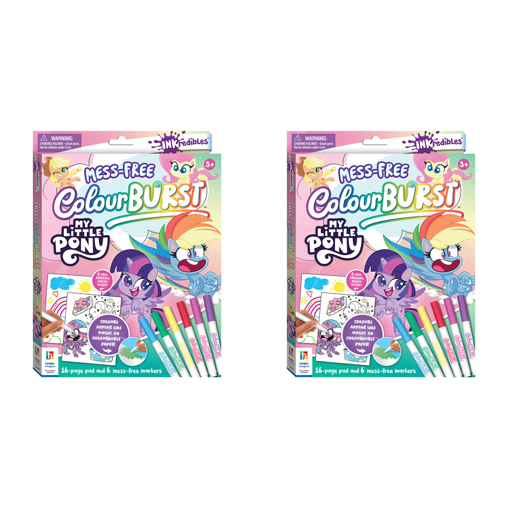 2x Inkredibles Colour Burst My Little Pony Colouring Activity Kit 3y+