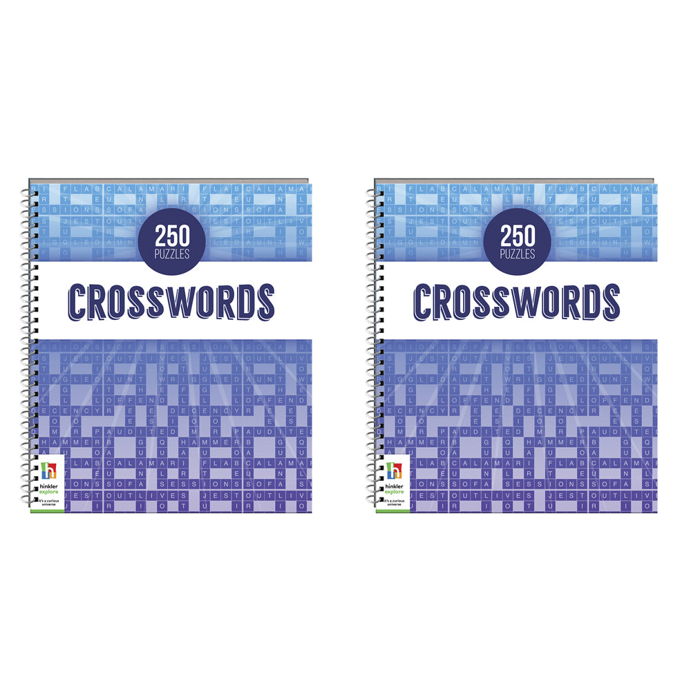 2x Solve It! 250 Puzzles Crosswords Adults Puzzles Book