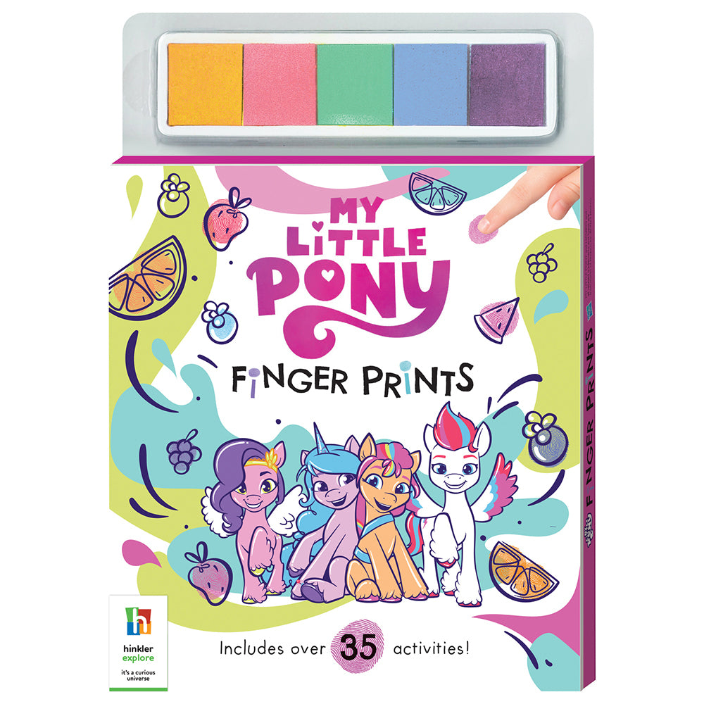 3x Kaleidoscope My Little Pony Finger Prints Kids Book 3y+