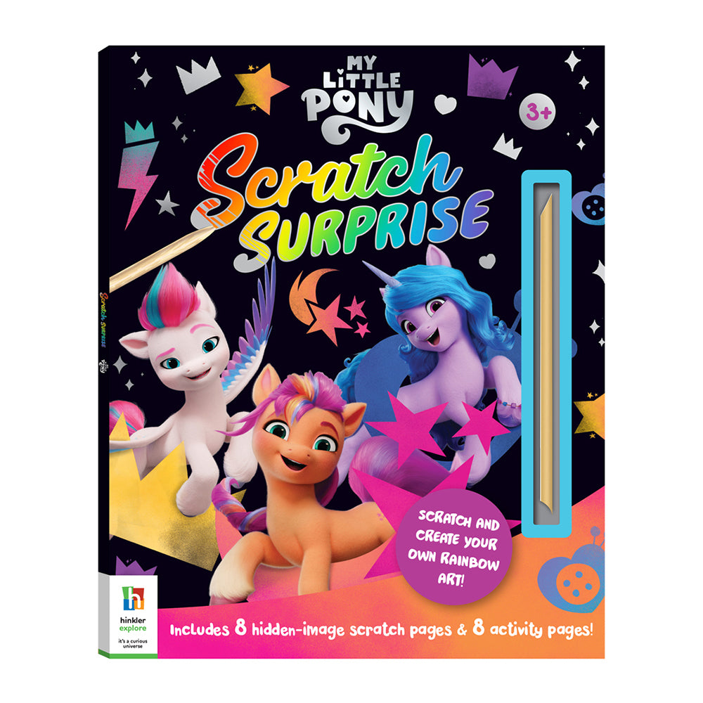 3PK My Little Pony Scratch Surprise Reveal Activity Book Kids 3y+