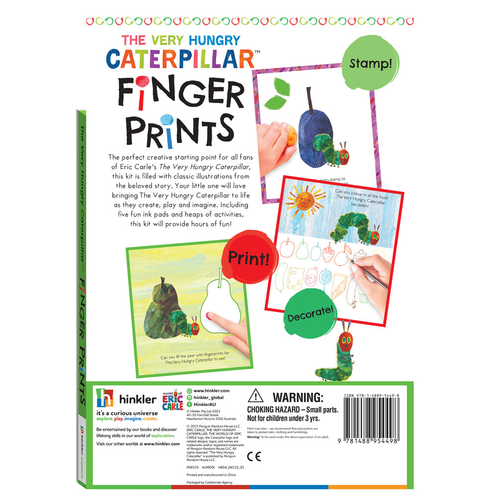 3PK Kaleidoscope The Very Hungry Caterpillar Finger Prints Pad Kids 3-6y