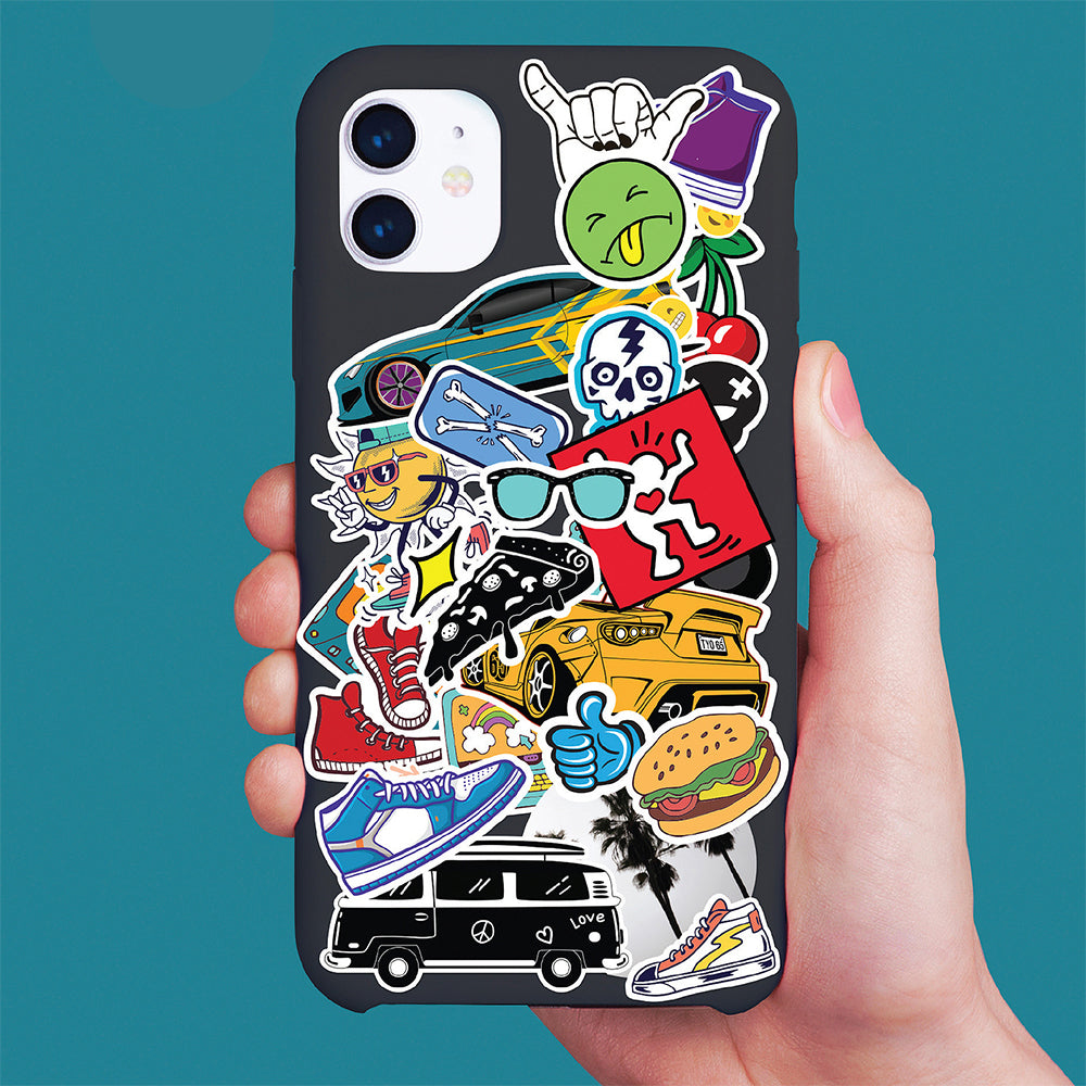 2x Kaleidoscope Sticker Bomb Street Style Kids Activity Book 8y+