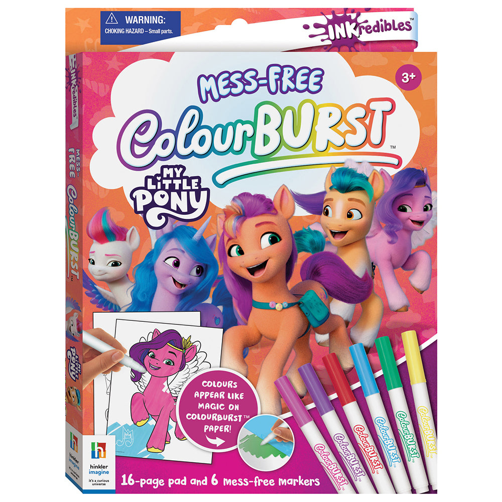 2x Inkredibles Colour Burst My Little Pony New Gen Colouring Kit 3y+