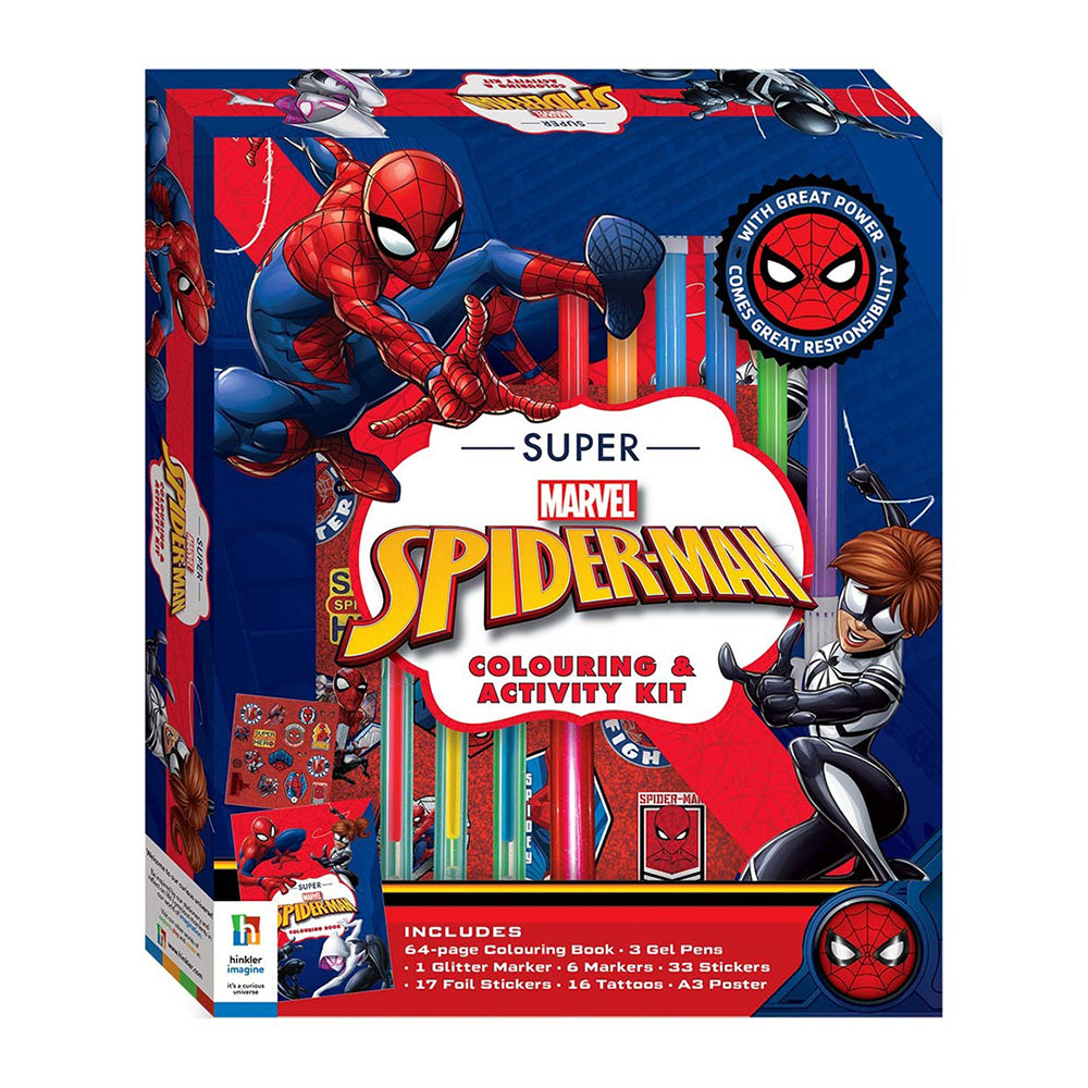 2PK Bookoli Kids Super Spider-Man 64-Page Colouring & Activity Kit