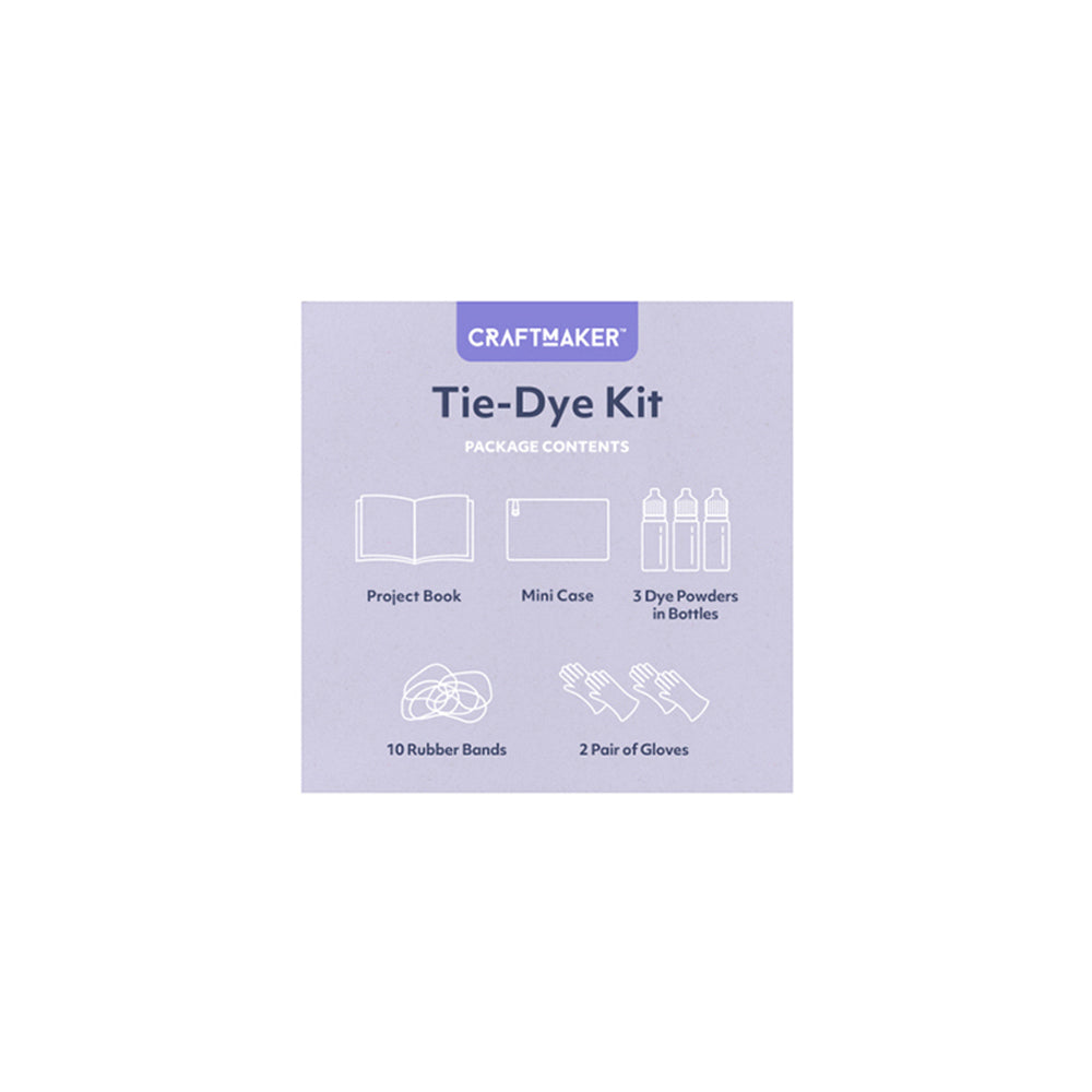 2PK Craft Maker Tie Dye Kit Activity Set w/ 24-Page Book