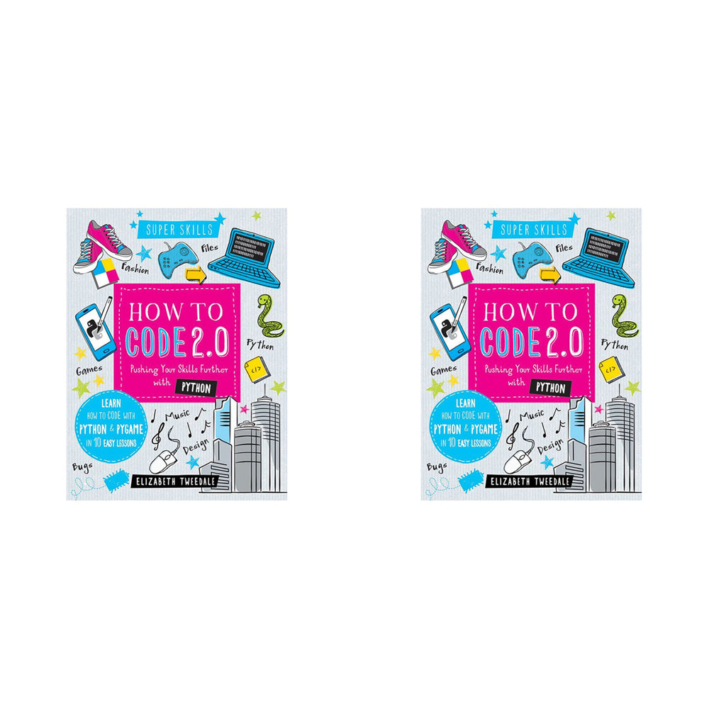 2PK Hinkler Super Skills How to Code 2.0 w/ Python Educational Book