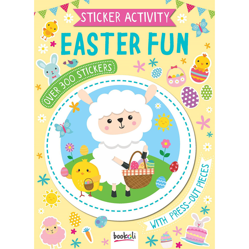 6x Bookoli Easter Sticker & Activity Easter Fun Kids Activity Book