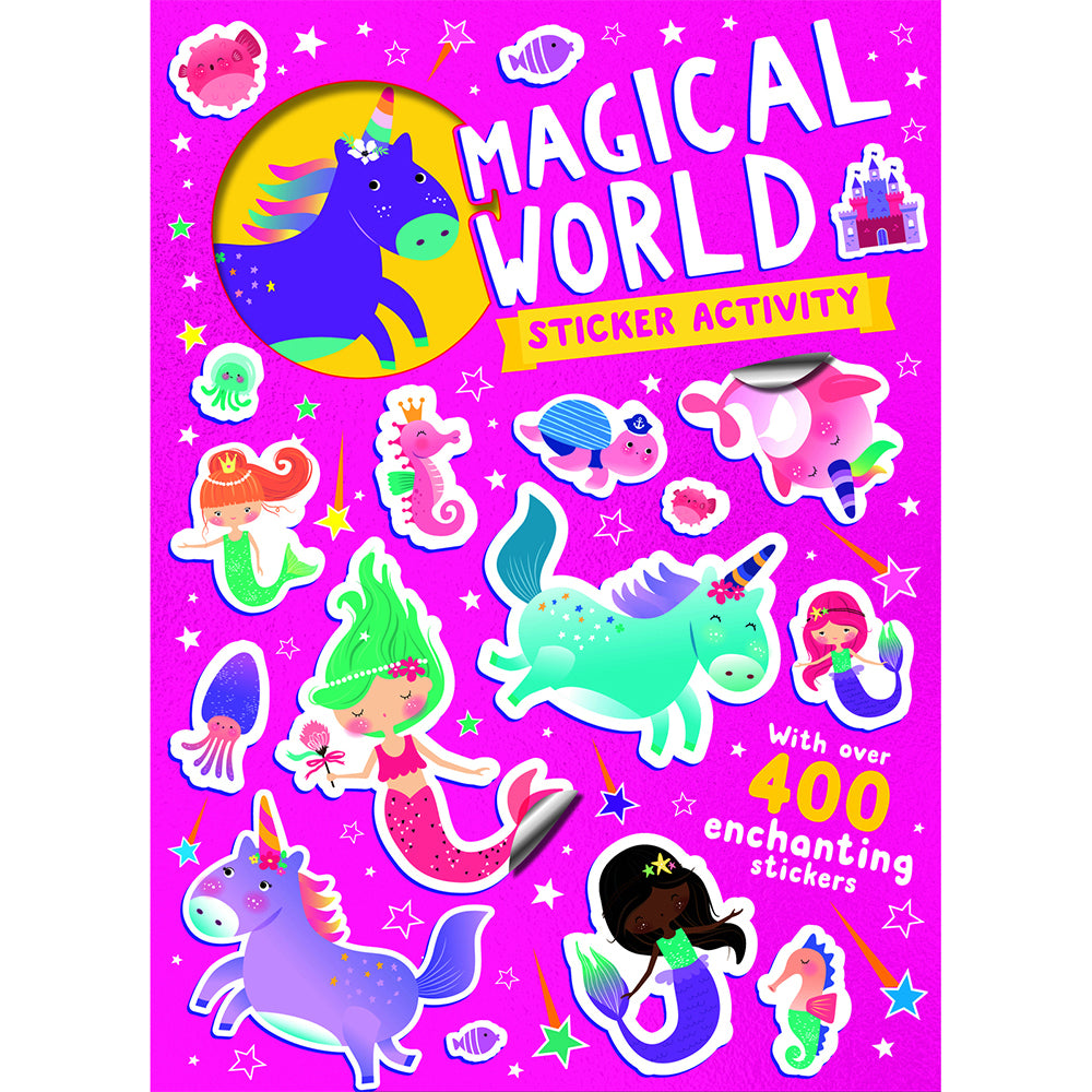 4x Bookoli Funky Stickers Magical World Kids Activity Book