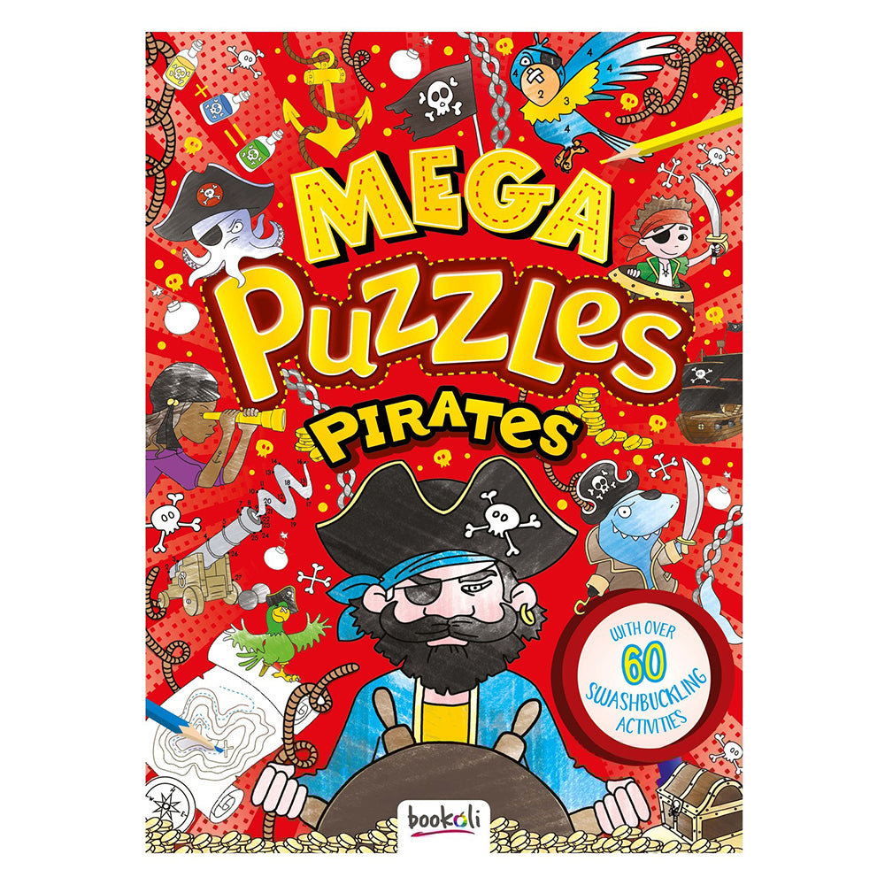 6x Bookoli Mega Puzzles: Pirates Childrens Puzzle Book 3y+