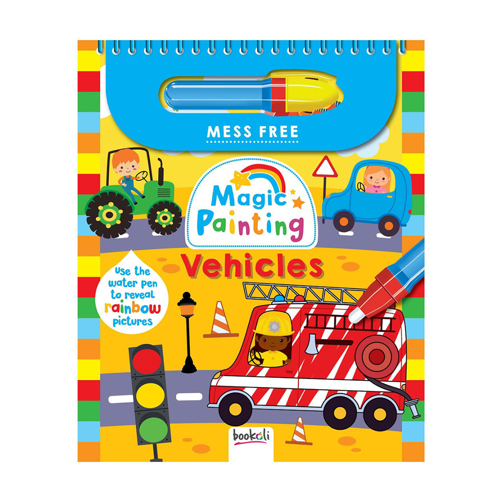 2PK Junior Explorers Magic Painting Vehicles Kids/Children Activity Book