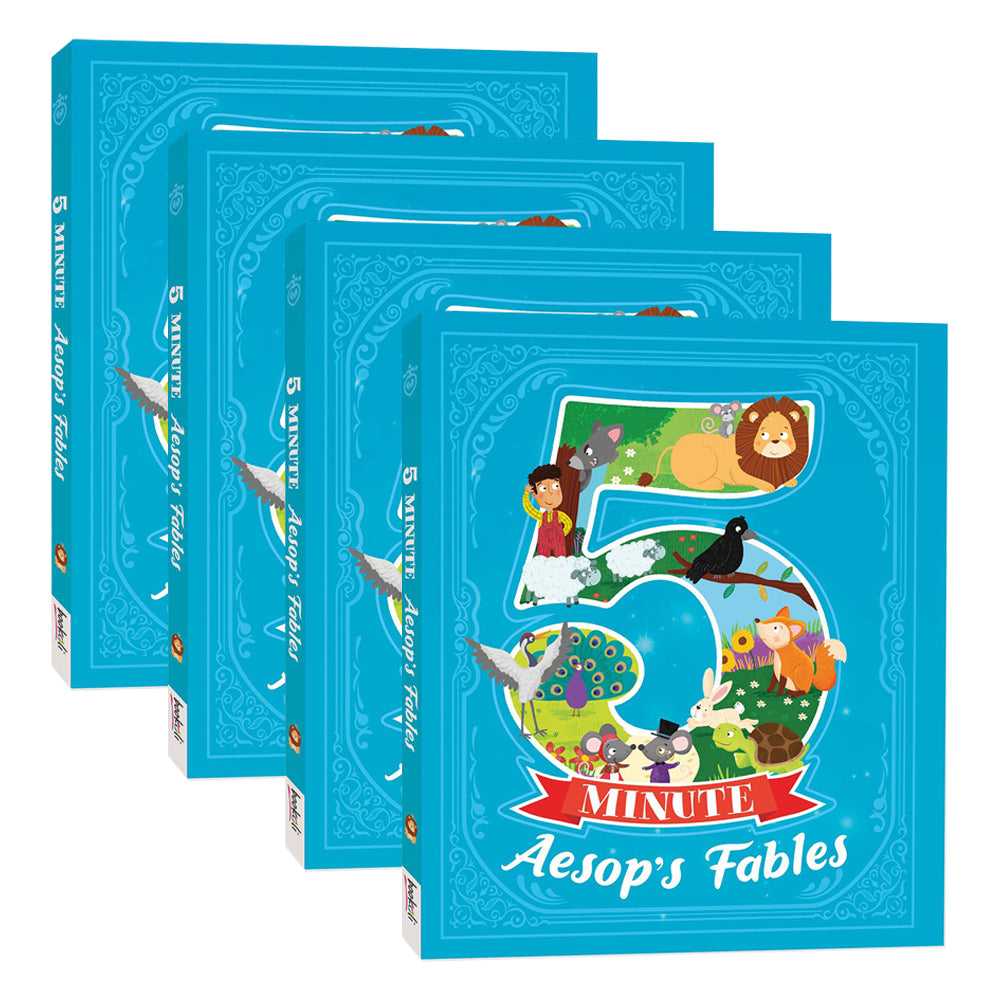 4x Bookoli Short Stories: 5 Minute Aesop's Fables Book 1y+