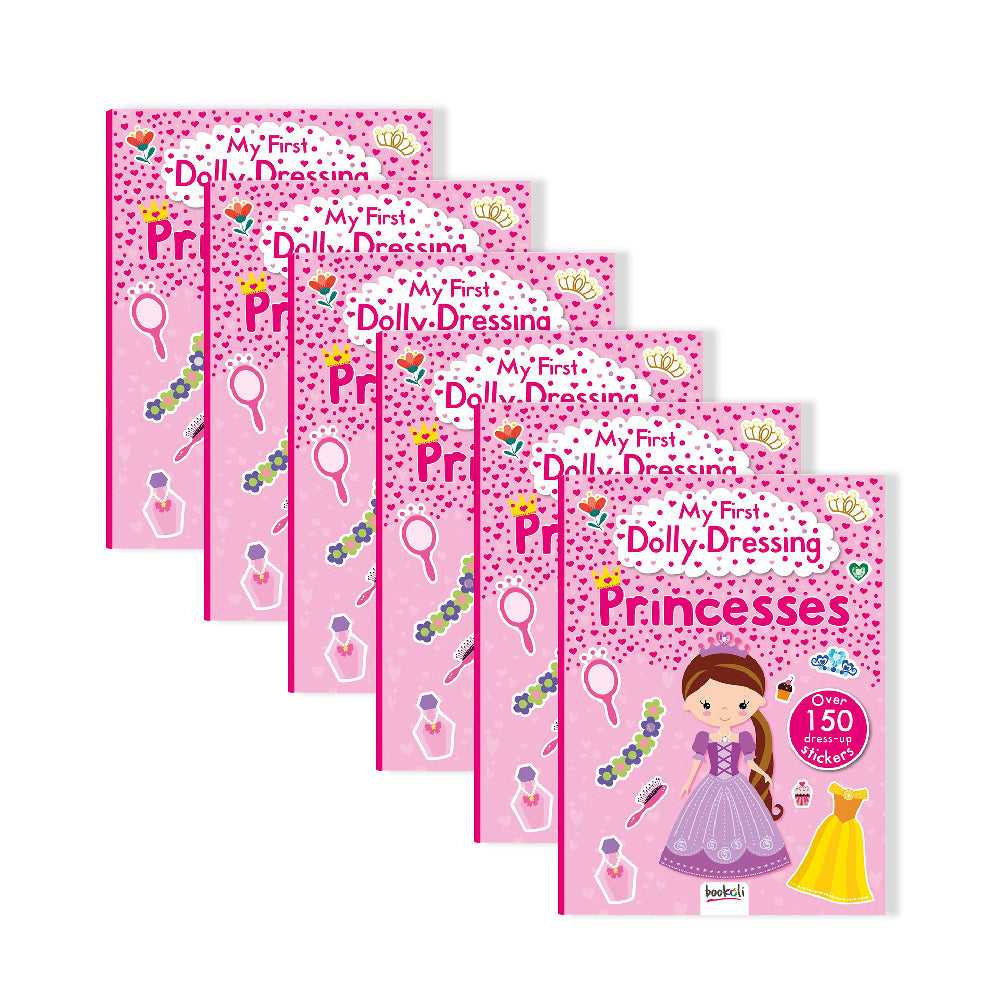 6x Bookoli CSA Classic: My First Dolly Dressing Princesses Craft Activity Kit