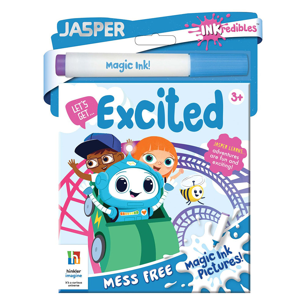 4x Inkredibles: Jasper Let's Get Excited Magic Ink Pictures Kit 4y+