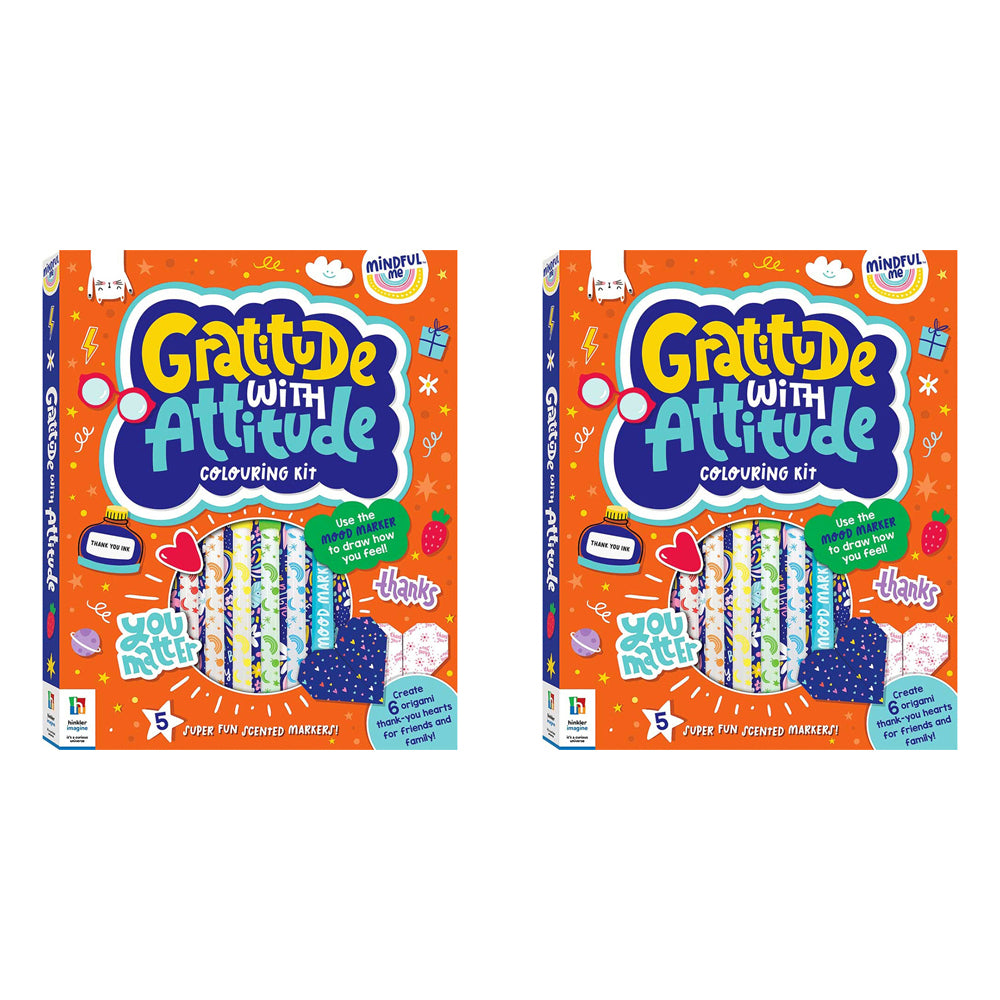 2x Elevate Mindful Me Gratitude with Attitude Colouring Activity Kit 6y+
