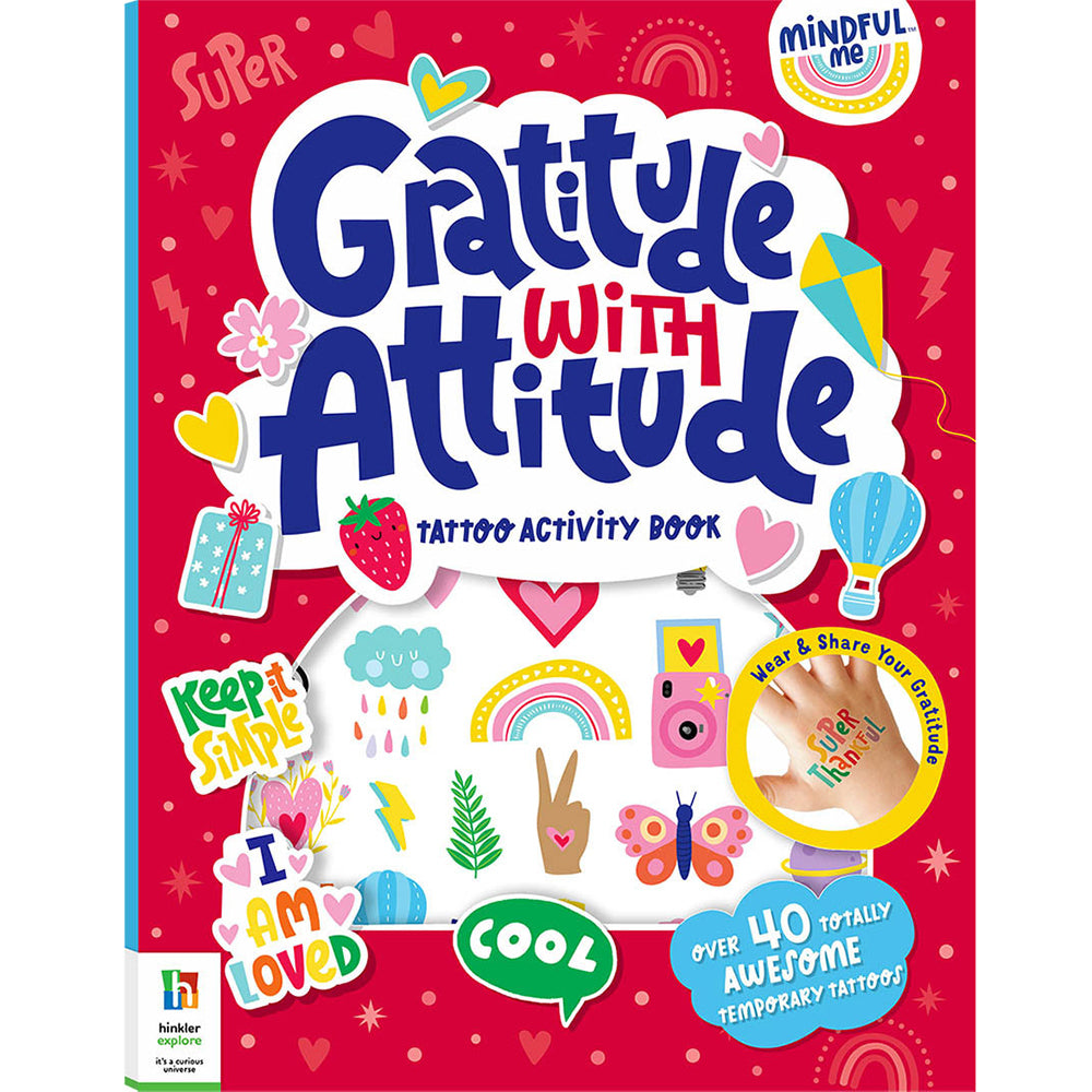 4x Elevate Mindful Me Gratitude with Attitude Tattoo Activity Book 6y+