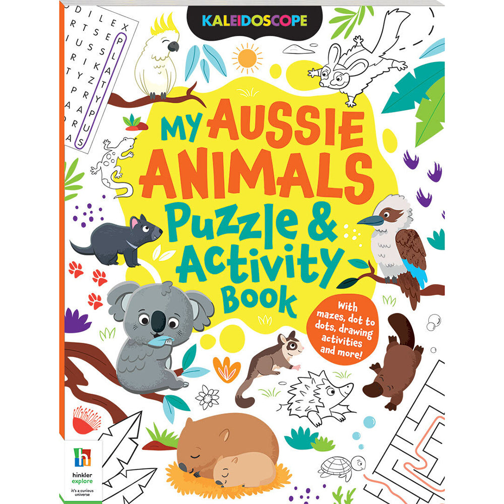 4x Kaleidoscope My Aussie Animals Puzzle and Activity Book 3y+