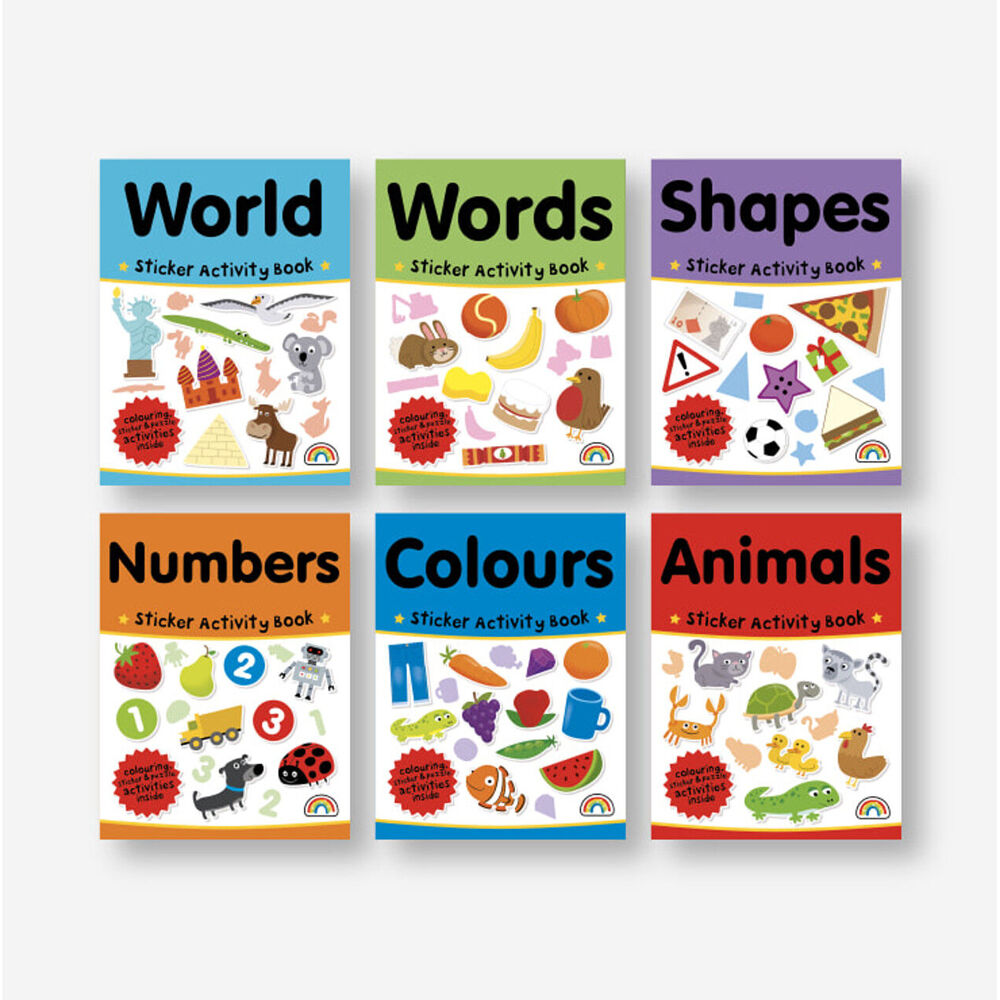 Really Decent Books Sticker Activity Suitcase - Let's Learn 3y+ Fun For Kids