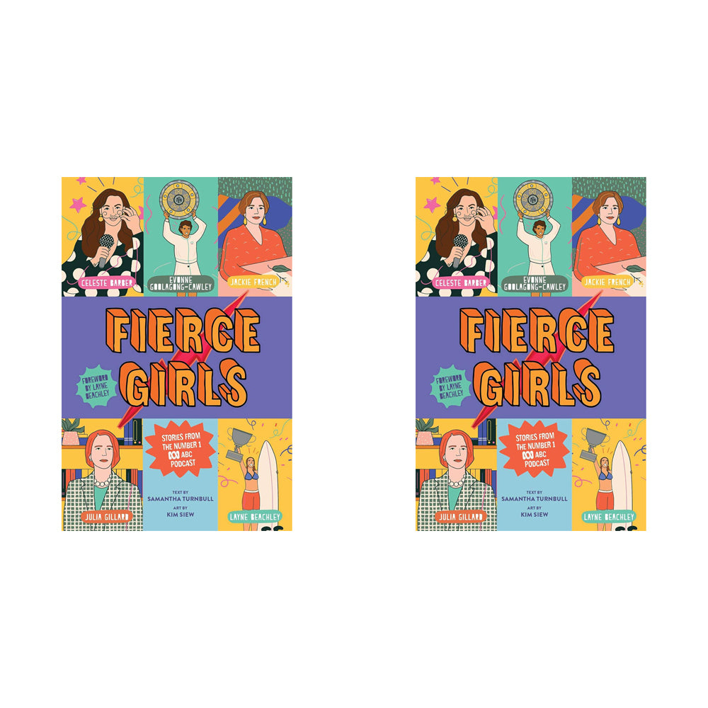 2PK Fierce Girls Kids Illustrated Non-Fiction Book Paperback 8y+