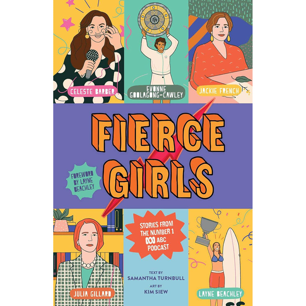 2PK Fierce Girls Kids Illustrated Non-Fiction Book Paperback 8y+