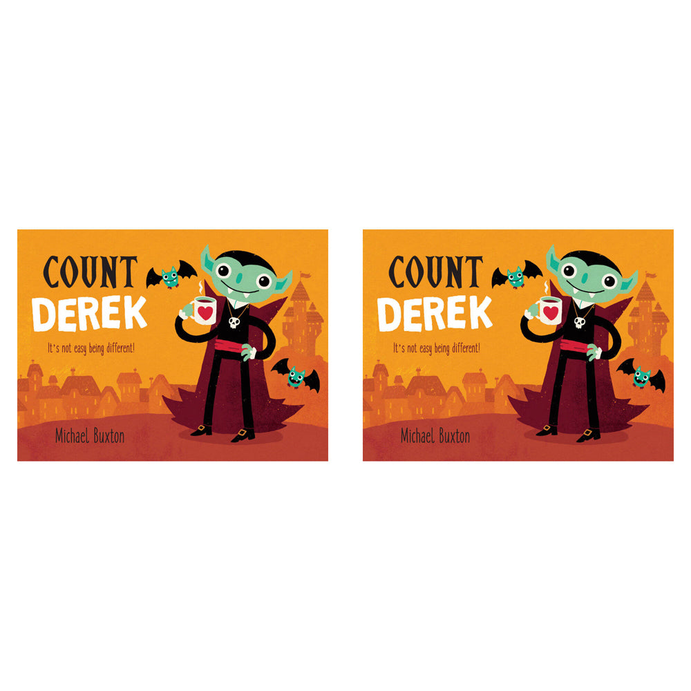 2PK Count Derek Kids Bedtime Story Picture Book 3-9y