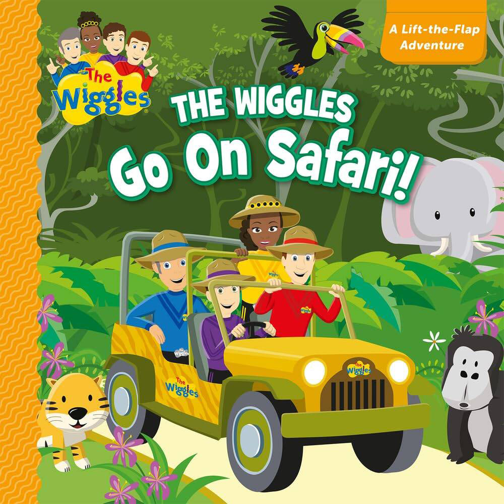 3PK The Wiggles Go On Safari Lift-The-Flap Adventure Kids Book 0-3y
