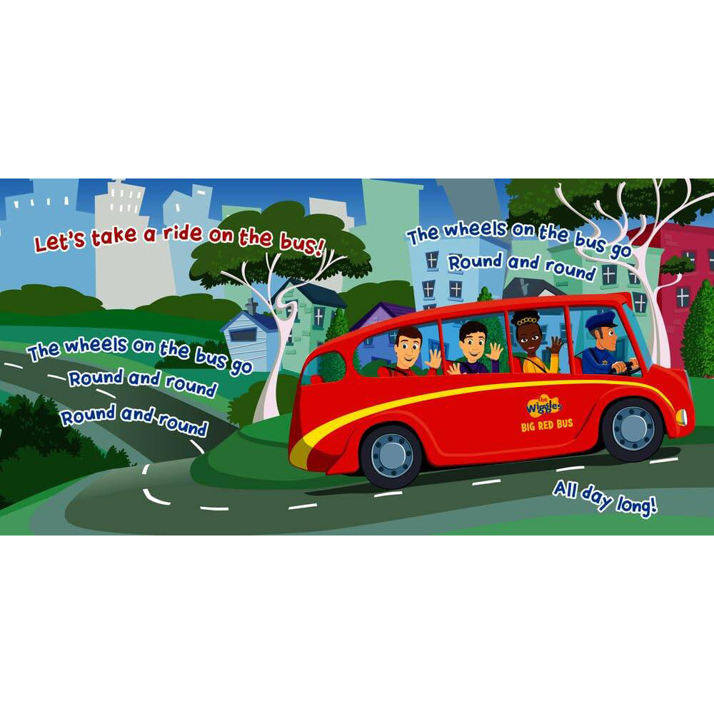 3PK The Wiggles Wiggly Nursery Rhymes Wheels On The Bus Kids Book 3y
