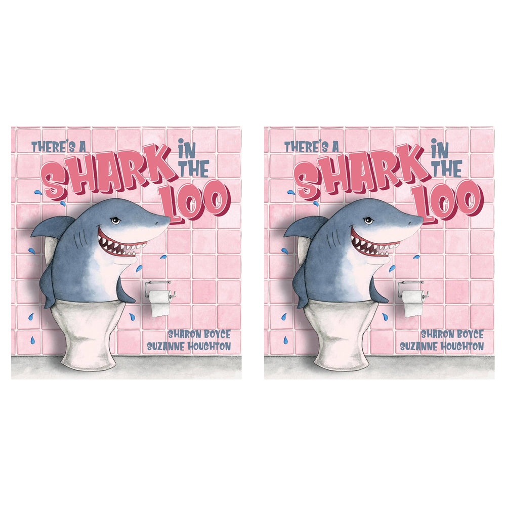 2PK There's A Shark In The Loo Kids Picture Book 3-8y