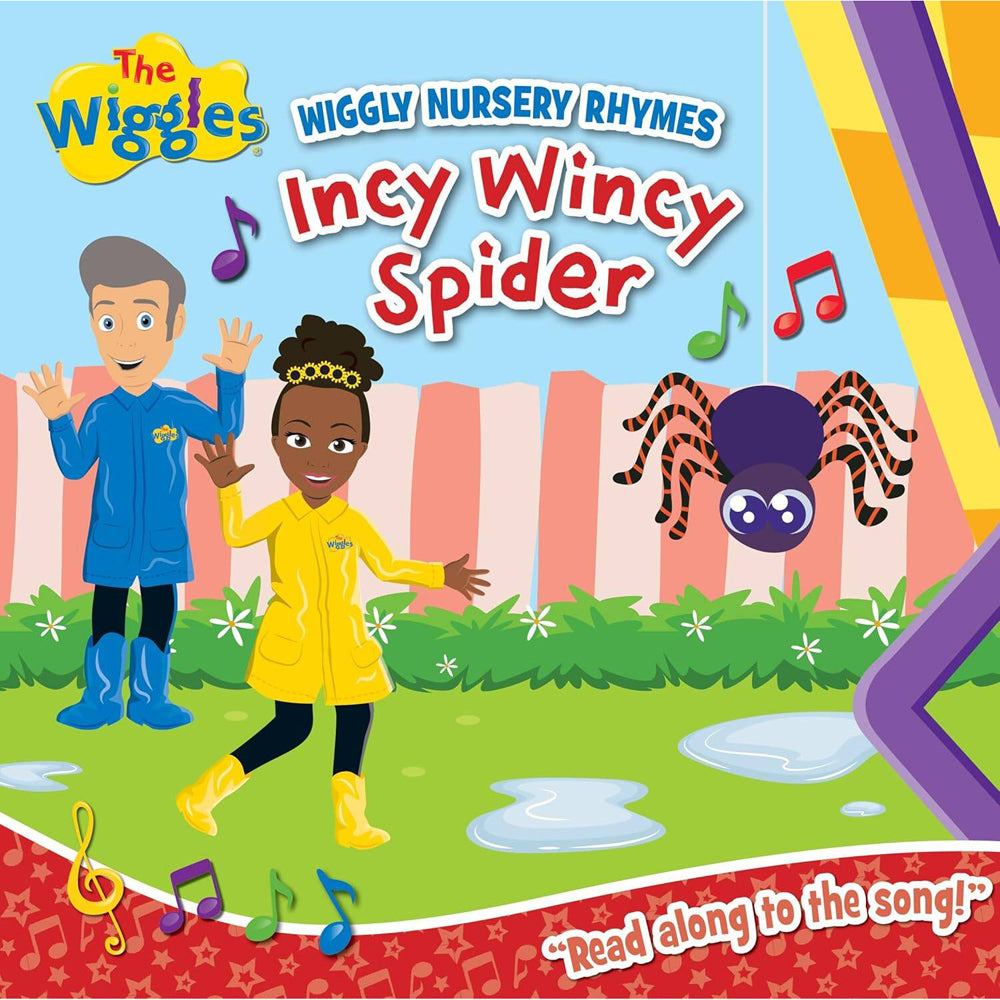 3PK The Wiggles Wiggly Nursery Rhymes Incy Wincy Spider Kids Book 3y