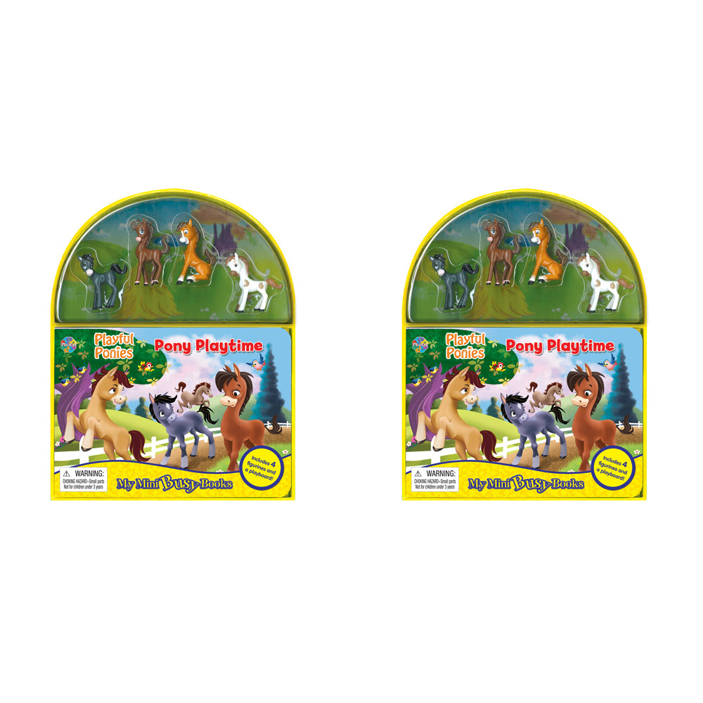 2PK Ponies Mini Busy Kids/Children Educational Book 3y+