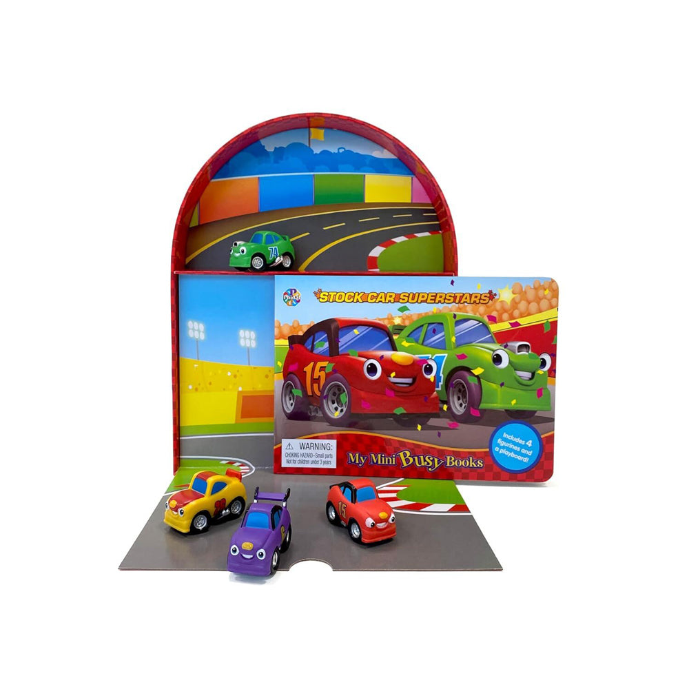 2PK Race Cars Mini Busy Kids/Children Educational Book 3y+