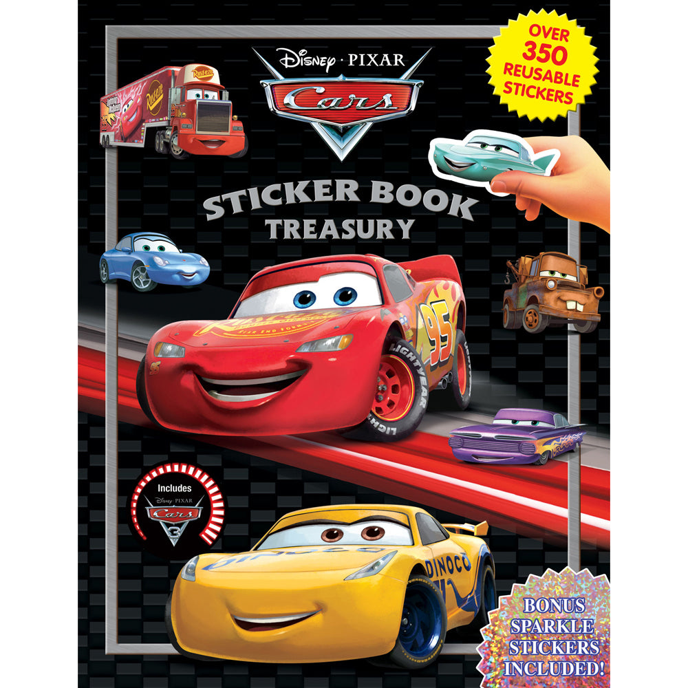 2PK Disney Cars Sticker Treasury Kids/Children Educational Book 3y+