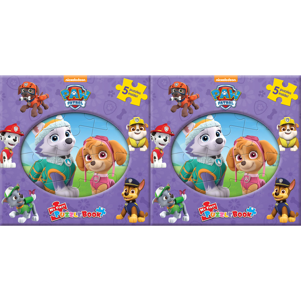 2PK Paw Patrol Girls My First Puzzle Book Kids Jigsaw 3y+