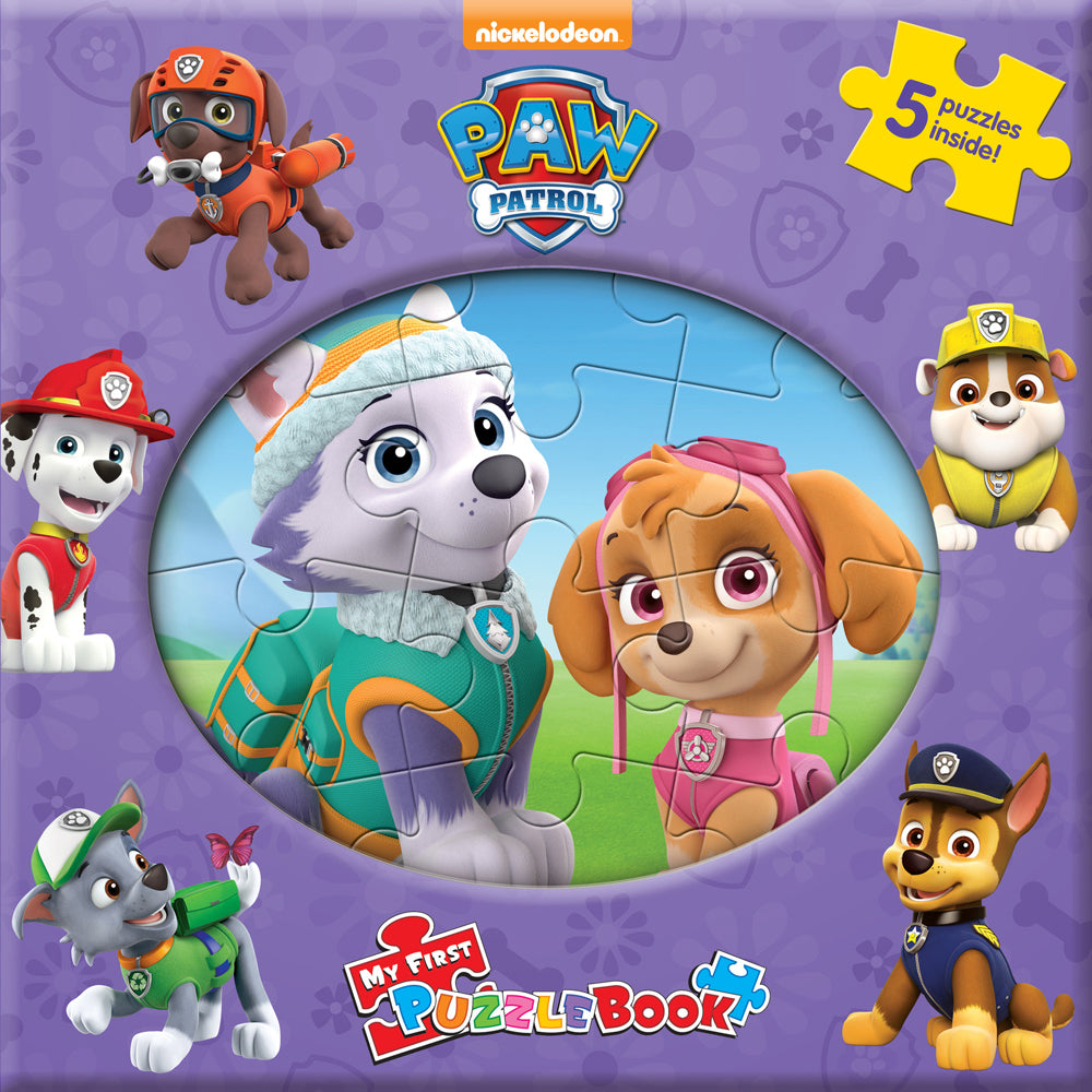 2PK Paw Patrol Girls My First Puzzle Book Kids Jigsaw 3y+