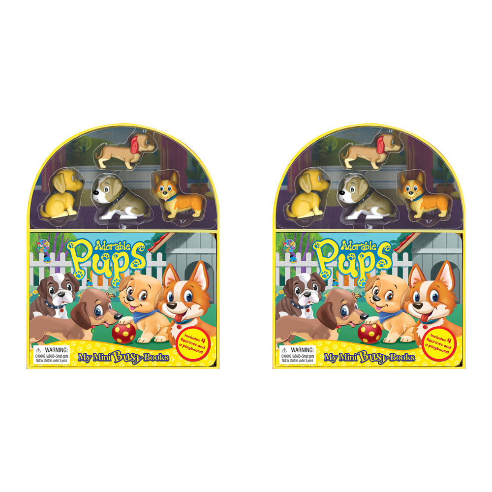2PK Puppies Mini Busy Kids/Children Educational Book 3y+